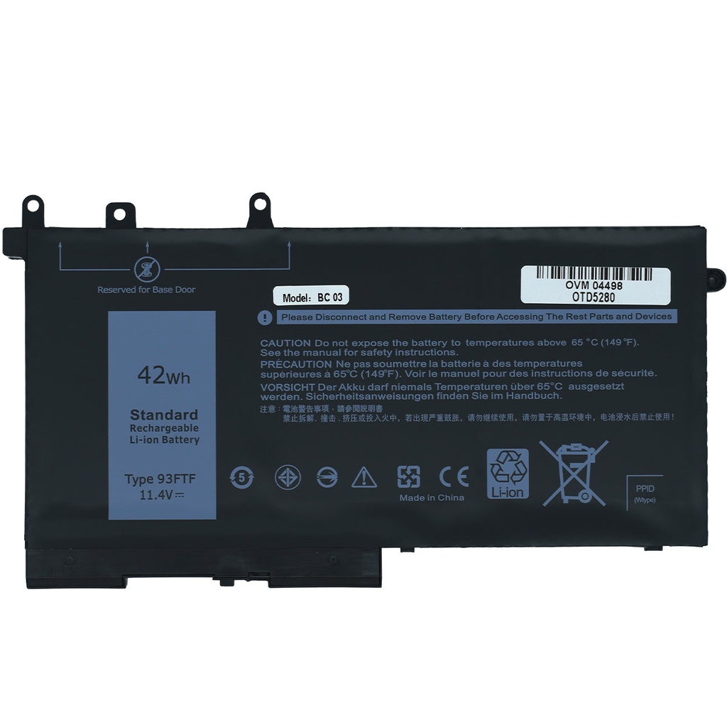 Bateria 3 Celdas OVALTECH OTD5280