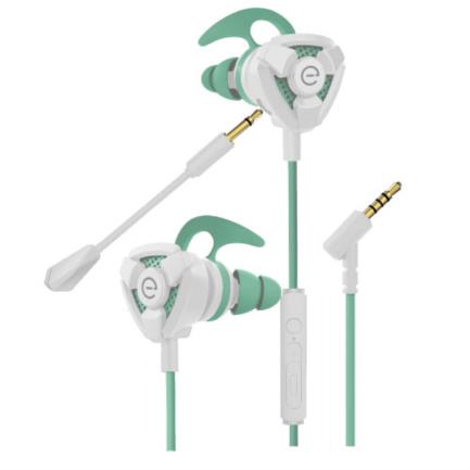 [MCCAUDAB189] Audífonos Gamer Perfect Choice Easy Line Storm Micrófono Desmontable 3.5mm Color Blanco-Verde