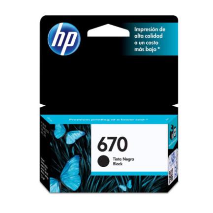 [HPCTINAB488] Tinta HP 670 Negro