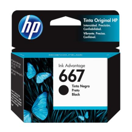 [HPCTINAB652] Tinta HP Original Ink Advantage 667 Color Negro