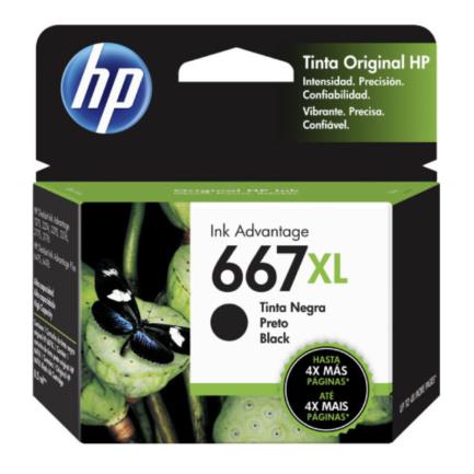 [HPCTINAB654] Tinta HP Original Advantage 667XL Alto Rendimiento Color Negro