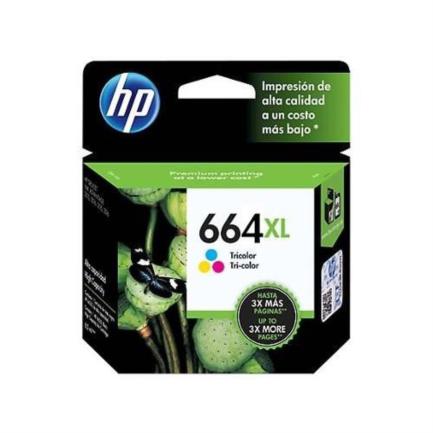[HPCTINAB569] Tinta HP 664XL Tricolor Alto Rendimiento