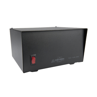 Fuente de poder Astron | Salidas: 13.8Vcc, 12A |Lineal Regulada con Circuito Cargador de Baterías