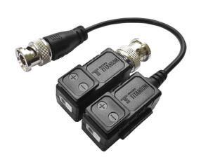 [CCTV-ACC-TRV-01] Kit de Transceptores (Baluns) con Terminal PUSH SUPERIOR, Resolución 4K , Cable flexible COAXIAL Blindado / COAXITRON / AUDIO POR COAXITRON / Menu OSD /Conector 100% COBRE / protección TVS, Calidad PREMIUM