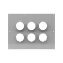 Placa Pasamuro con Capacidad de 6 Botas de 4