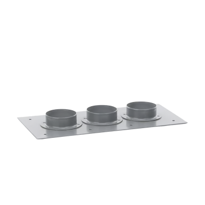 Placa Pasamuros con Capacidad de 3 Botas de 4