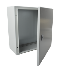 [AYV-RACK-GPI-11] Gabinete de Acero IP66 Uso en Intemperie (400 x 400 x 200 mm) con Placa Trasera Interior de Metal y Compuerta Inferior Atornillable (Incluye Chapa y Llave T).