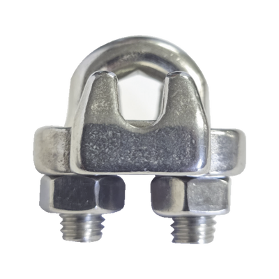 [NUDO-316-FJSS] Nudo/ Perro/ Abrazadera Acero Forjado para Cable de 3/16", Acero Inoxidable.