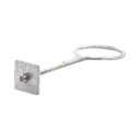 Ancla con Aro, largo: 40 cm. de 1/2" de espesor para Losa o Pared. Galvanizado por Inmersión.