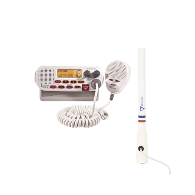 [MRF45D/KIT5206] Kit de radio MRF45D | mas antena marina de fibra de vidrio TX-5206-SYS y soporte para antena 4186