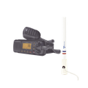 Kit de radio UM385BK | mas antena marina de fibra de vidrio TX-5206-SYS y soporte para antena 4186