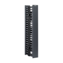 Organizador Vertical NetRunner, Doble (Frontal y Posterior), Para Rack Abierto de 45 Unidades, 4.9in de Ancho, Color Negro
