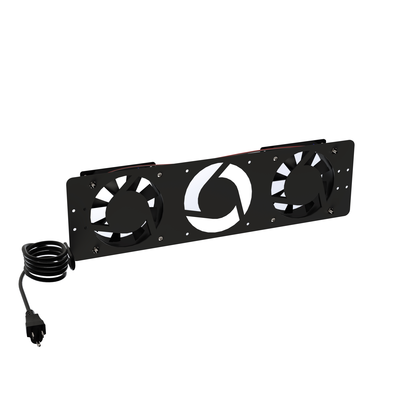 [LPVENT02BASIC] Kit de 2 Ventiladores 110 Vca (12 x 12 cm) con Clavija para Gabinete de Piso