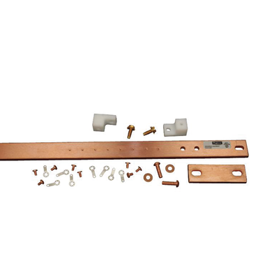 [DG19] Kit de Barra de Tierra Física, Para Rack de 19 in, Fabricada en Aleación de Cobre Electrolítica Resistente