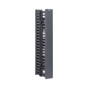 Organizador Vertical NetRunner, Doble (Frontal y Posterior), de 22.5 UR, 4.9in de Ancho, Color Negro