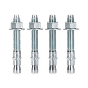 Kit de Anclaje a Piso, Para Rack de 2 o 4 Postes, Fabricado en Acero, 4 Piezas 