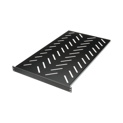 [RSHLF] Charola para Soportar Equipos en Rack de 19" de 4 Postes, Profundidad Máxima de 30 in, Capacidad de Carga de 125 kg, 1 UR