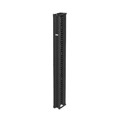 [DV6S7] Organizador Vertical CableTek, Sencillo (Solo Frontal), Para Rack Abierto de 45 Unidades, 6 in de Ancho, Color Negro