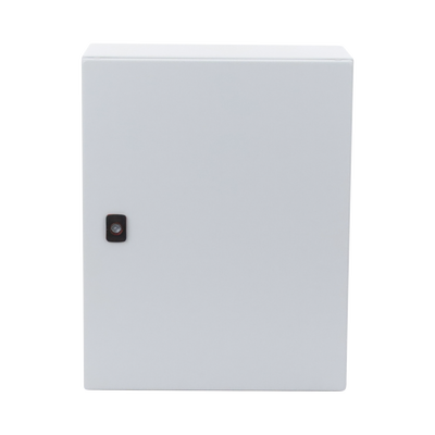 Gabinete de Uso Exterior MAS 500 x 400 x 260 mm NEMA 4/12/13; IP66; IK10 de Acero Dulce 1.5 mm con Platina de Montaje Incluida Color Gris Claro