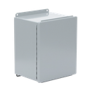 Gabinete de Bisagra Continua NEMA 12; IP66 de Uso en Intemperie, 305 x 254 x 203 mm, De Acero, Color Gris