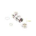 Conector BNC Macho de Rosca para Ensamblar en Cable RG-59/U, Níquel/ Oro/ Teflón.