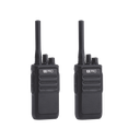Par Radios Portátiles Analógicos UHF 400-470 MHz / 2W / 16 Canales / Preconfigurados / Listos para Usar