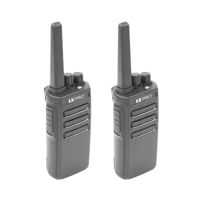 Par Radios Portátiles Analógicos VHF 136-174 MHz / 5W / 16 Canales / Scrambler / Preconfigurados
