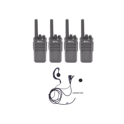 Kit de 4 radios TX600 con 4 TXEHK