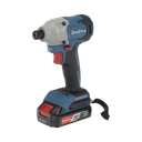 Atornillador de Impacto Inalámbrico 20V / Motor Brushless / Portabrocas Hexagonal 1/4 in / 90-180 Nm Torque / Batería 2.0Ah con Maletín