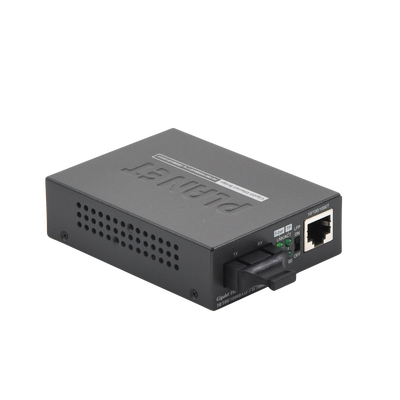 Convertidor de Medios UTP/ Fibra Óptica de 1000 Mbps, Multi-Modo, Hasta 550 m, Conector SC