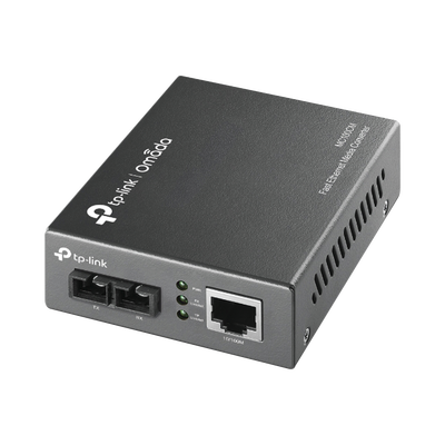 Convertidor Fibra Óptica Multimodo /  1 Puerto RJ45 10/100 Mbps / Puerto Fibra Óptica SC 100 Mbps / Hasta 2 Km / Plug and Play