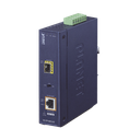Convertidor de Medios PoE Industrial, Puerto SFP 1000BASE-SX/LX a Puerto RJ45 Gigabit con Salida PoE 802.3at (Hasta 30 W).