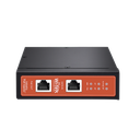 Inyector PoE Industrial / DC entrada 12-57V / PoE salida de Hasta 90W / Carcasa de Metal / Riel DIN / Aplicaciones CCTV