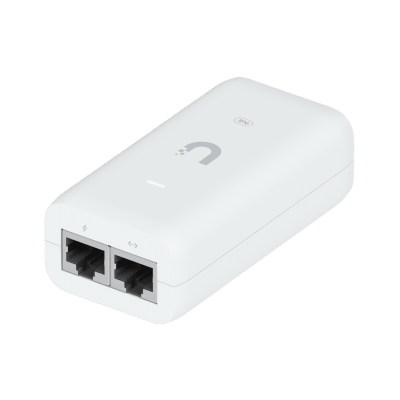 [U-POE] Inyector / Adaptador POE UniFi U-POE (48 VDC, 0.32 A hasta 15W) puerto Gigabit, ideal para equipos UniFi, incluye cable AC