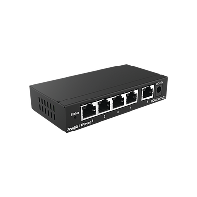 [RG-ES205GC] Switch Administrable con 5 puertos Gigabit, gestión gratuita desde la nube