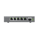 Switches de red Multi-Gigabit de 2.5G No Administrable / 5 Puertos RJ45 de 100/1000/2500Mbps / 1 puerto de fibra SFP+