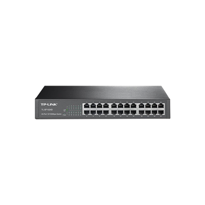 [TL-SF1024D] Switch no administrable de 24 puertos 10/100 Mbps para escritorio/rack