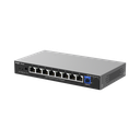 e-Lighten ONU / Switch Hibrido, Capa 2 con un Puerto PON 1G SC/UPC y 8 Puertos Ethernet 1G hasta 100 Clientes
