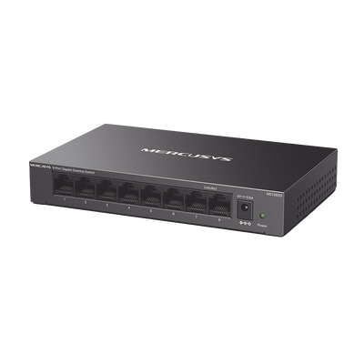 [MS108GS] Switch NO Administrable / Para escritorio / Carcasa de Metal / 8 puertos 10/100/1000 Mbps / Diseño Compacto / Plug and Play