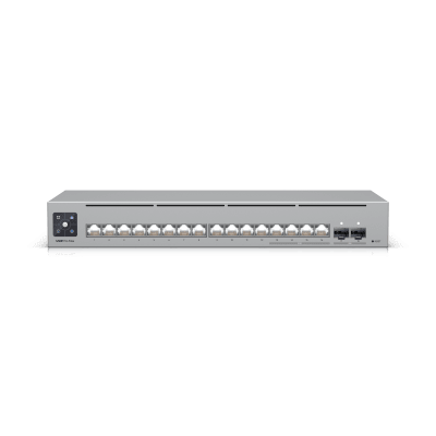 [USW-PRO-MAX-16] UniFi Switch Pro Max 16 con funciones Capa 3, 16 puertos EtherLight RGB / (4) puertos 2.5 GbE y (12) puertos GbE /(2) puertos SFP+ 10G /con pantalla táctil informativa