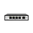 Switch PoE / 100 Metros PoE / 4 puertos 802.3af /at ( 60 W ) 10/100 Mbps + 1 puerto uplink 