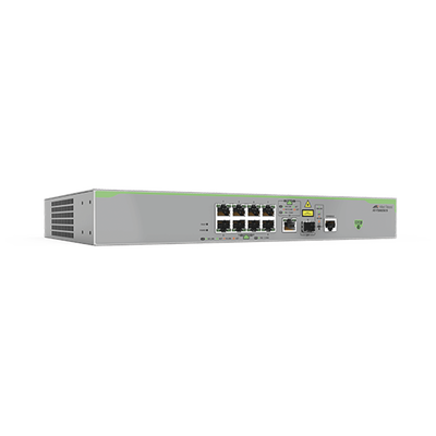 [AT-FS980M/9-10] Switch Administrable CentreCOM FS980M, Capa 3 de 8 Puertos 10/100 Mbps + 1 puertos RJ45 Gigabit/SFP Combo