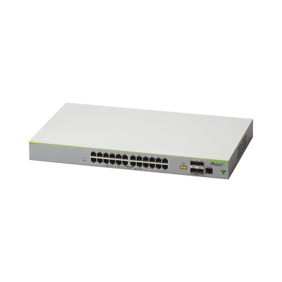 [AT-FS980M-28-10] Switch Administrable CentreCOM FS980M, Capa 3 de 24 Puertos 10/100 Mbps + 4 SFP Gigabit