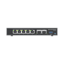 4 en 1: Firewall Nueva Generación, Router, PBX IP, Switch Gigabit de 5 Puertos (4 PoE) y 2 Puertos SFP 2.5 Gigabit