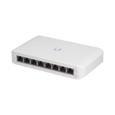 [USW-LITE-8-POE] Switch UniFi Lite Administrable PoE de 8 Puertos 10/100/1000 Mbps (4 puertos 802.3af/at), 52 W 