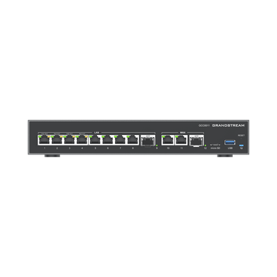 [GCC6011] 4 en 1: Firewall Nueva Generación, Router, PBX IP, Switch 10 Puertos Gigabit (4 PoE) + 2 Puertos SFP 2.5 Gigabit