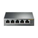 Switch Escritorio No Administrable de 5 puertos 10/100/1000 Mbps / Con 4 puertos PoE 802.3af/at de hasta 65 W / PoE Extendido hasta 250 metros