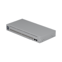 UniFi Switch Pro Max 16 PoE con funciones Capa 3, 16 puertos EtherLight RGB / (4) puertos 2.5 GbE POE++ y (12) puertos GbE POE+ /(2) puertos SFP+ 10G /con pantalla táctil informativa, hasta 180W de presupuesto POE 