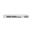 Switch Administrable L2 PoE+ hasta 370W, 24 Puertos Eth 1G, 4 puertos SFP 1G, Administración Remota en la Nube.