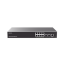 Switch Capa 3 PoE+ Administrable / 8 puertos 10/100/1000 Mbps + 2 Puertos SFP+ de 10 Gigabits / Hasta 120W / Compatible con GWN Cloud.